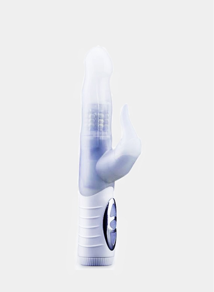 White Realistic Dildo Penis Vibrator Rabbit Vibrator Clitoris Stimulat  Massager Transparent Rotating Beads Sex Toys For