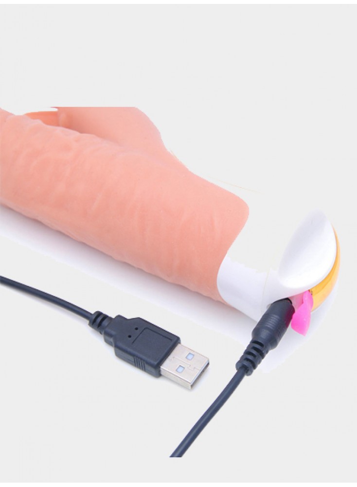 Realistic Rabbit Dildo Clitoris Stimulation Rotating Vibrator 3 Rotating Actions And 7 Vibration Modes Quiet Dual Motor Clit Stimulator Sex Toy For Women