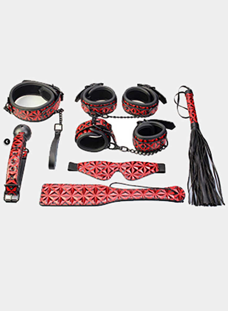 11Pcs Sex Toys Kit BDSM Bondage Whip Handcuffs Butt Plug Sexy