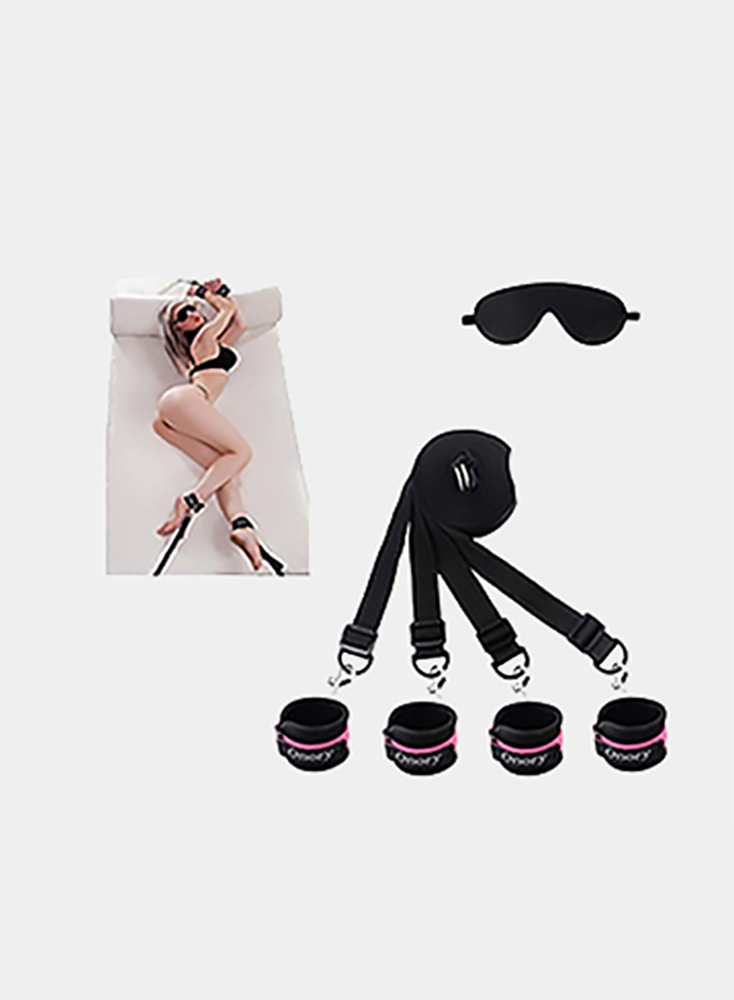 Sex Bondage Set Restraints with Sex Gear Adjustable Handcuffs Collar Bondage  Kit Neck to Wrist Adult Restraints Sex Toy for Women Couple,made of soft  material, comfortable and safe to wear