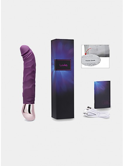 8.5 Inch Cordless Vibrating Wand Massager 10 Speed, Luvkis Realistic Dildo Vibrator Toy WaterproofRechargeable for Woman and Couple Playing