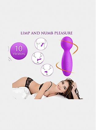 Vibrator Wand Massager, Handheld Clit G-spot Vibrator, 10X Speeds Cordless Portable Personal Massager, Adult Sex Toy for Women