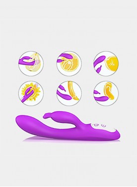 Warming G Spot Vibrator Waterproof Rabbit Vibrator with 9 Powerful Vibrations Magnetic USB Rechargeable Clitoris Vibrator Vagina Stimulator Adult Sex Toy for Women or Couple Fun