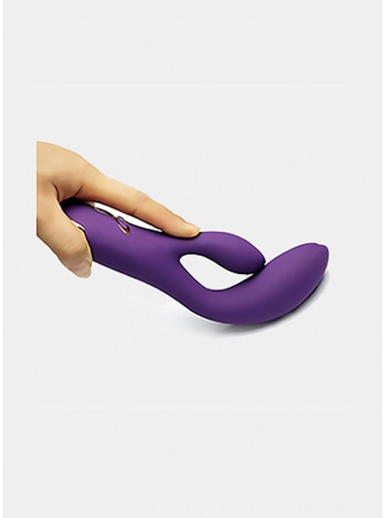 Vibrating Rabbit G-spot Vibrator Vagina Clitoris StimulationMassager - Upgraded Powerful Dual Motors With Magnetic Charge and Multicolored Light