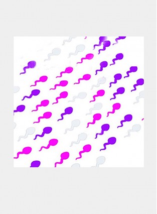 Colorful Tadpole Sperm-Shaped Colorful Paper CARDS To Decorate The Bachelor Party