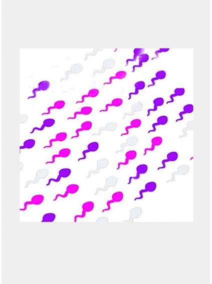Colorful Tadpole Sperm-Shaped Colorful Paper CARDS To Decorate The Bachelor Party